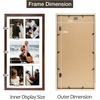 image:imageGolden State Art 12x24 Black Wood Picture Frame  Black Mat for 8x10 and 5x7 Photos  Real Glass Sawtooth Hanger Swivel Tabs  Wall Mounting  Great for Posters Weddings and EngagementsBrownWhite Mat1P