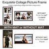 image:imageGolden State Art 12x24 Black Wood Picture Frame  Black Mat for 8x10 and 5x7 Photos  Real Glass Sawtooth Hanger Swivel Tabs  Wall Mounting  Great for Posters Weddings and EngagementsDark BrownWhite Mat1P