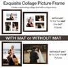 image:imageGolden State Art 12x24 Black Wood Picture Frame  Black Mat for 8x10 and 5x7 Photos  Real Glass Sawtooth Hanger Swivel Tabs  Wall Mounting  Great for Posters Weddings and EngagementsDark BrownWhite Mat1P