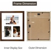 image:imageGolden State Art 12x24 Black Wood Picture Frame  Black Mat for 8x10 and 5x7 Photos  Real Glass Sawtooth Hanger Swivel Tabs  Wall Mounting  Great for Posters Weddings and EngagementsBrownWhite Mat1P