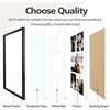 image:imageGolden State Art 12x24 Black Wood Picture Frame  Black Mat for 8x10 and 5x7 Photos  Real Glass Sawtooth Hanger Swivel Tabs  Wall Mounting  Great for Posters Weddings and EngagementsDark BrownWhite Mat1P