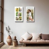 image:imageGolden State Art 12x24 Black Wood Picture Frame  Black Mat for 8x10 and 5x7 Photos  Real Glass Sawtooth Hanger Swivel Tabs  Wall Mounting  Great for Posters Weddings and EngagementsWhiteWhite Mat1P