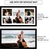 image:imageGolden State Art 12x24 Black Wood Picture Frame  Black Mat for 8x10 and 5x7 Photos  Real Glass Sawtooth Hanger Swivel Tabs  Wall Mounting  Great for Posters Weddings and EngagementsBlackWhite Mat1P