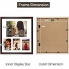image:imageGolden State Art 12x24 Black Wood Picture Frame  Black Mat for 8x10 and 5x7 Photos  Real Glass Sawtooth Hanger Swivel Tabs  Wall Mounting  Great for Posters Weddings and EngagementsDark BrownWhite Mat1P