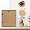 image:imageGolden State Art 12x24 Black Wood Picture Frame  Black Mat for 8x10 and 5x7 Photos  Real Glass Sawtooth Hanger Swivel Tabs  Wall Mounting  Great for Posters Weddings and EngagementsDark BrownWhite Mat1P