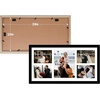 image:imageGolden State Art 12x24 Black Wood Picture Frame  Black Mat for 8x10 and 5x7 Photos  Real Glass Sawtooth Hanger Swivel Tabs  Wall Mounting  Great for Posters Weddings and EngagementsBlackWhite Mat1P
