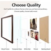 image:imageGolden State Art 12x24 Black Wood Picture Frame  Black Mat for 8x10 and 5x7 Photos  Real Glass Sawtooth Hanger Swivel Tabs  Wall Mounting  Great for Posters Weddings and EngagementsBrownWhite Mat1P