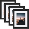 image:imageGolden State Art 14x18 Picture Frame  Matted for 11x14 Photo Black  1 PackWhite Mat and Tempered Glass frontFits 14x18 Photo Without Mat Wide Moulding Solid Wood Frame for Wall DisplayBlack