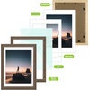 image:imageGolden State Art 14x18 Picture Frame  Matted for 11x14 Photo Black  1 PackWhite Mat and Tempered Glass frontFits 14x18 Photo Without Mat Wide Moulding Solid Wood Frame for Wall DisplayDistressed Brown