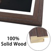 image:imageGolden State Art 14x18 Picture Frame  Matted for 11x14 Photo Black  1 PackWhite Mat and Tempered Glass frontFits 14x18 Photo Without Mat Wide Moulding Solid Wood Frame for Wall DisplayDistressed Dark Brown