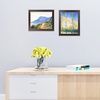 image:imageGolden State Art 14x18 Picture Frame  Matted for 11x14 Photo Black  1 PackWhite Mat and Tempered Glass frontFits 14x18 Photo Without Mat Wide Moulding Solid Wood Frame for Wall DisplayDistressed Dark Brown
