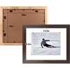 image:imageGolden State Art 14x18 Picture Frame  Matted for 11x14 Photo Black  1 PackWhite Mat and Tempered Glass frontFits 14x18 Photo Without Mat Wide Moulding Solid Wood Frame for Wall DisplayDistressed Dark Brown