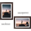 image:imageGolden State Art 14x18 Picture Frame  Matted for 11x14 Photo Black  1 PackWhite Mat and Tempered Glass frontFits 14x18 Photo Without Mat Wide Moulding Solid Wood Frame for Wall DisplayDistressed Dark Brown