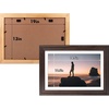 image:imageGolden State Art 14x18 Picture Frame  Matted for 11x14 Photo Black  1 PackWhite Mat and Tempered Glass frontFits 14x18 Photo Without Mat Wide Moulding Solid Wood Frame for Wall DisplayDistressed Dark Brown