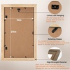image:imageGolden State Art 14x18 Picture Frame  Matted for 11x14 Photo Black  1 PackWhite Mat and Tempered Glass frontFits 14x18 Photo Without Mat Wide Moulding Solid Wood Frame for Wall DisplayDistressed Brown