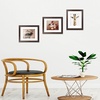 image:imageGolden State Art 14x18 Picture Frame  Matted for 11x14 Photo Black  1 PackWhite Mat and Tempered Glass frontFits 14x18 Photo Without Mat Wide Moulding Solid Wood Frame for Wall DisplayDistressed Dark Brown