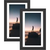 image:imageGolden State Art 14x18 Picture Frame  Matted for 11x14 Photo Black  1 PackWhite Mat and Tempered Glass frontFits 14x18 Photo Without Mat Wide Moulding Solid Wood Frame for Wall DisplayBlack