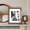 image:imageGolden State Art 14x18 Picture Frame  Matted for 11x14 Photo Black  1 PackWhite Mat and Tempered Glass frontFits 14x18 Photo Without Mat Wide Moulding Solid Wood Frame for Wall DisplayDistressed Brown