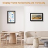 image:imageGolden State Art 14x18 Picture Frame  Matted for 11x14 Photo Black  1 PackWhite Mat and Tempered Glass frontFits 14x18 Photo Without Mat Wide Moulding Solid Wood Frame for Wall DisplayBlack
