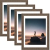 image:imageGolden State Art 14x18 Picture Frame  Matted for 11x14 Photo Black  1 PackWhite Mat and Tempered Glass frontFits 14x18 Photo Without Mat Wide Moulding Solid Wood Frame for Wall DisplayDistressed Brown