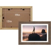 image:imageGolden State Art 14x18 Picture Frame  Matted for 11x14 Photo Black  1 PackWhite Mat and Tempered Glass frontFits 14x18 Photo Without Mat Wide Moulding Solid Wood Frame for Wall DisplayDistressed Brown