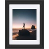 image:imageGolden State Art 14x18 Picture Frame  Matted for 11x14 Photo Black  1 PackWhite Mat and Tempered Glass frontFits 14x18 Photo Without Mat Wide Moulding Solid Wood Frame for Wall DisplayBlack