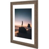 image:imageGolden State Art 14x18 Picture Frame  Matted for 11x14 Photo Black  1 PackWhite Mat and Tempered Glass frontFits 14x18 Photo Without Mat Wide Moulding Solid Wood Frame for Wall DisplayDistressed Brown