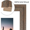 image:imageGolden State Art 14x18 Picture Frame  Matted for 11x14 Photo Black  1 PackWhite Mat and Tempered Glass frontFits 14x18 Photo Without Mat Wide Moulding Solid Wood Frame for Wall DisplayDistressed Brown