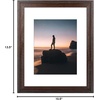 image:imageGolden State Art 14x18 Picture Frame  Matted for 11x14 Photo Black  1 PackWhite Mat and Tempered Glass frontFits 14x18 Photo Without Mat Wide Moulding Solid Wood Frame for Wall DisplayDistressed Dark Brown