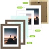 image:imageGolden State Art 14x18 Picture Frame  Matted for 11x14 Photo Black  1 PackWhite Mat and Tempered Glass frontFits 14x18 Photo Without Mat Wide Moulding Solid Wood Frame for Wall DisplayDistressed Brown