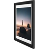 image:imageGolden State Art 14x18 Picture Frame  Matted for 11x14 Photo Black  1 PackWhite Mat and Tempered Glass frontFits 14x18 Photo Without Mat Wide Moulding Solid Wood Frame for Wall DisplayBlack