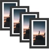 image:imageGolden State Art 14x18 Picture Frame  Matted for 11x14 Photo Black  1 PackWhite Mat and Tempered Glass frontFits 14x18 Photo Without Mat Wide Moulding Solid Wood Frame for Wall DisplayBlack