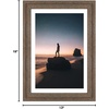 image:imageGolden State Art 14x18 Picture Frame  Matted for 11x14 Photo Black  1 PackWhite Mat and Tempered Glass frontFits 14x18 Photo Without Mat Wide Moulding Solid Wood Frame for Wall DisplayDistressed Brown