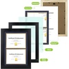 image:imageGolden State Art 14x18 Picture Frame  Matted for 11x14 Photo Black  1 PackWhite Mat and Tempered Glass frontFits 14x18 Photo Without Mat Wide Moulding Solid Wood Frame for Wall DisplayBlack