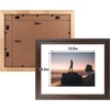 image:imageGolden State Art 14x18 Picture Frame  Matted for 11x14 Photo Black  1 PackWhite Mat and Tempered Glass frontFits 14x18 Photo Without Mat Wide Moulding Solid Wood Frame for Wall DisplayDistressed Dark Brown