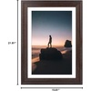 image:imageGolden State Art 14x18 Picture Frame  Matted for 11x14 Photo Black  1 PackWhite Mat and Tempered Glass frontFits 14x18 Photo Without Mat Wide Moulding Solid Wood Frame for Wall DisplayDistressed Dark Brown