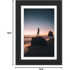 image:imageGolden State Art 14x18 Picture Frame  Matted for 11x14 Photo Black  1 PackWhite Mat and Tempered Glass frontFits 14x18 Photo Without Mat Wide Moulding Solid Wood Frame for Wall DisplayBlack