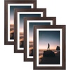 image:imageGolden State Art 14x18 Picture Frame  Matted for 11x14 Photo Black  1 PackWhite Mat and Tempered Glass frontFits 14x18 Photo Without Mat Wide Moulding Solid Wood Frame for Wall DisplayDistressed Dark Brown