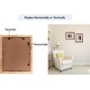 image:imageGolden State Art 14x18 Picture Frame  Matted for 11x14 Photo Black  1 PackWhite Mat and Tempered Glass frontFits 14x18 Photo Without Mat Wide Moulding Solid Wood Frame for Wall DisplayDistressed Dark Brown