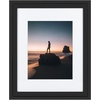 image:imageGolden State Art 14x18 Picture Frame  Matted for 11x14 Photo Black  1 PackWhite Mat and Tempered Glass frontFits 14x18 Photo Without Mat Wide Moulding Solid Wood Frame for Wall DisplayBlack