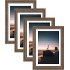 image:imageGolden State Art 14x18 Picture Frame  Matted for 11x14 Photo Black  1 PackWhite Mat and Tempered Glass frontFits 14x18 Photo Without Mat Wide Moulding Solid Wood Frame for Wall DisplayDistressed Brown