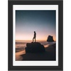 image:imageGolden State Art 14x18 Picture Frame  Matted for 11x14 Photo Black  1 PackWhite Mat and Tempered Glass frontFits 14x18 Photo Without Mat Wide Moulding Solid Wood Frame for Wall DisplayBlack