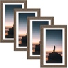 image:imageGolden State Art 14x18 Picture Frame  Matted for 11x14 Photo Black  1 PackWhite Mat and Tempered Glass frontFits 14x18 Photo Without Mat Wide Moulding Solid Wood Frame for Wall DisplayDistressed Brown