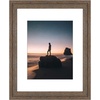 image:imageGolden State Art 14x18 Picture Frame  Matted for 11x14 Photo Black  1 PackWhite Mat and Tempered Glass frontFits 14x18 Photo Without Mat Wide Moulding Solid Wood Frame for Wall DisplayDistressed Brown