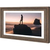image:imageGolden State Art 14x18 Picture Frame  Matted for 11x14 Photo Black  1 PackWhite Mat and Tempered Glass frontFits 14x18 Photo Without Mat Wide Moulding Solid Wood Frame for Wall DisplayDistressed Brown