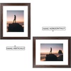 image:imageGolden State Art 14x18 Picture Frame  Matted for 11x14 Photo Black  1 PackWhite Mat and Tempered Glass frontFits 14x18 Photo Without Mat Wide Moulding Solid Wood Frame for Wall DisplayDistressed Dark Brown