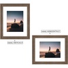 image:imageGolden State Art 14x18 Picture Frame  Matted for 11x14 Photo Black  1 PackWhite Mat and Tempered Glass frontFits 14x18 Photo Without Mat Wide Moulding Solid Wood Frame for Wall DisplayDistressed Brown