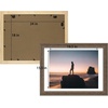 image:imageGolden State Art 14x18 Picture Frame  Matted for 11x14 Photo Black  1 PackWhite Mat and Tempered Glass frontFits 14x18 Photo Without Mat Wide Moulding Solid Wood Frame for Wall DisplayDistressed Brown
