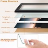 image:imageGolden State Art 14x18 Picture Frame  Matted for 11x14 Photo Black  1 PackWhite Mat and Tempered Glass frontFits 14x18 Photo Without Mat Wide Moulding Solid Wood Frame for Wall DisplayBlack