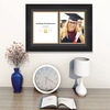 image:imageGolden State Art 14x20 Double Diploma Frame Display Double 85x11 Document  1 PackBlack over Gold mat is removable Solid Wood amp Tempered Glass Protectionwall mounting hang landscape or portraitBlack with BlackGold Mat